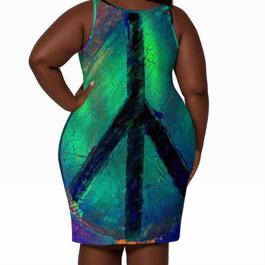 Gavin Scott Sleeveless Bodycon Dress (Femme L-4XL)