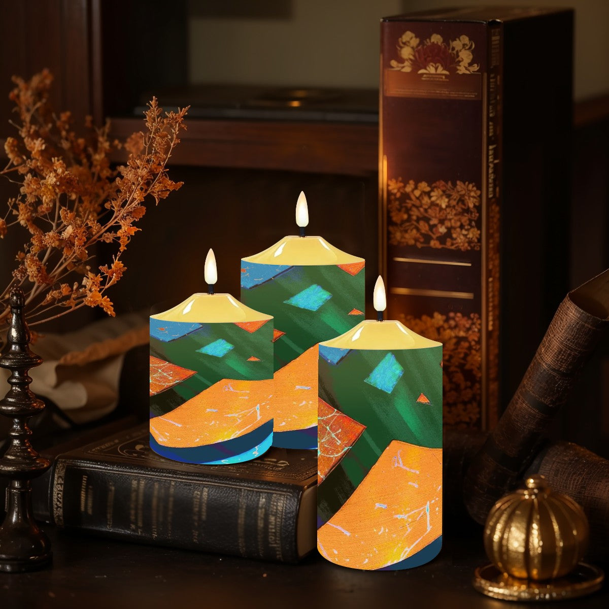 Gavin Scott Flameless Candles w/Remote (Set of 3)