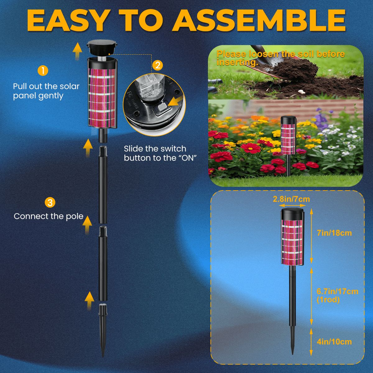 Gavin Scott Adjustable Outdoor Solar Lights (set of 4)