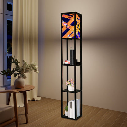 Gavin Scott Floor Lamp with Shelves (2 Colors)