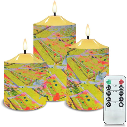 Gavin Scott Flameless Candles w/Remote (Set of 3)