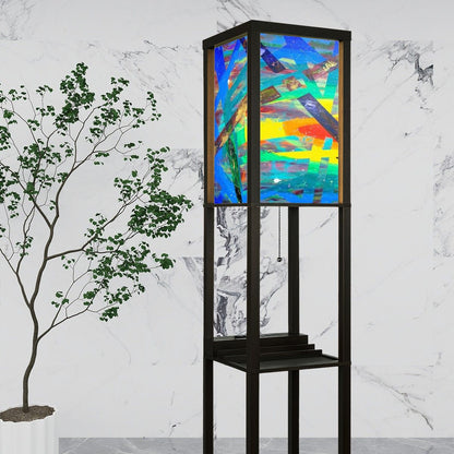 Gavin Scott Floor Lamp with Shelves (2 Colors)