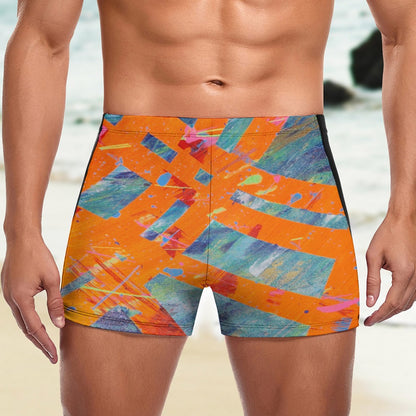 Gavin Scott Square Cut Swimming Trunks (Masc S-3XL)
