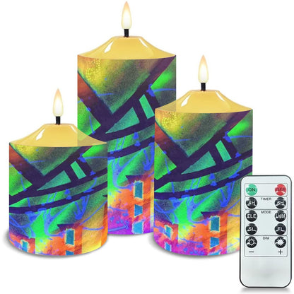 Gavin Scott Flameless Candles w/Remote (Set of 3)