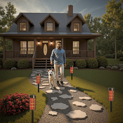 Gavin Scott Adjustable Outdoor Solar Lights (set of 4)