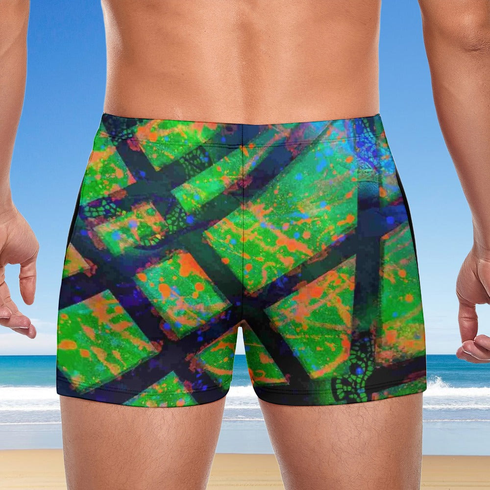 Gavin Scott Square Cut Swimming Trunks (Masc S-3XL)