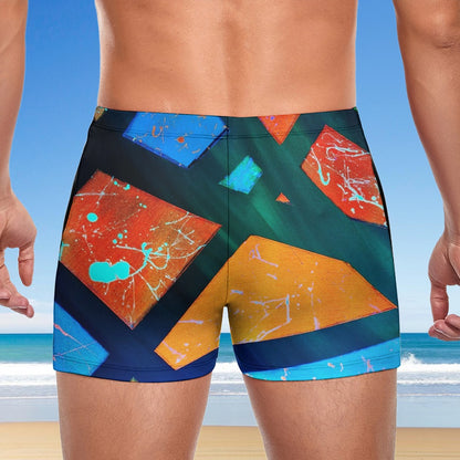 Gavin Scott Square Cut Swimming Trunks (Masc S-3XL)