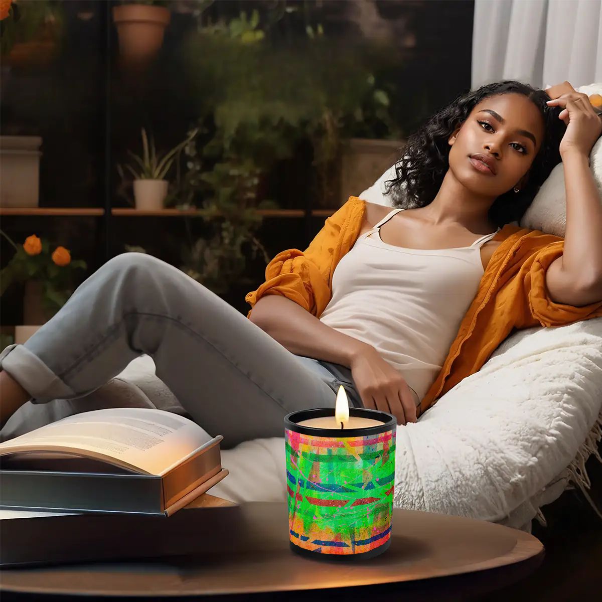 Gavin Scott Scented Black Jar Candle (6oz)