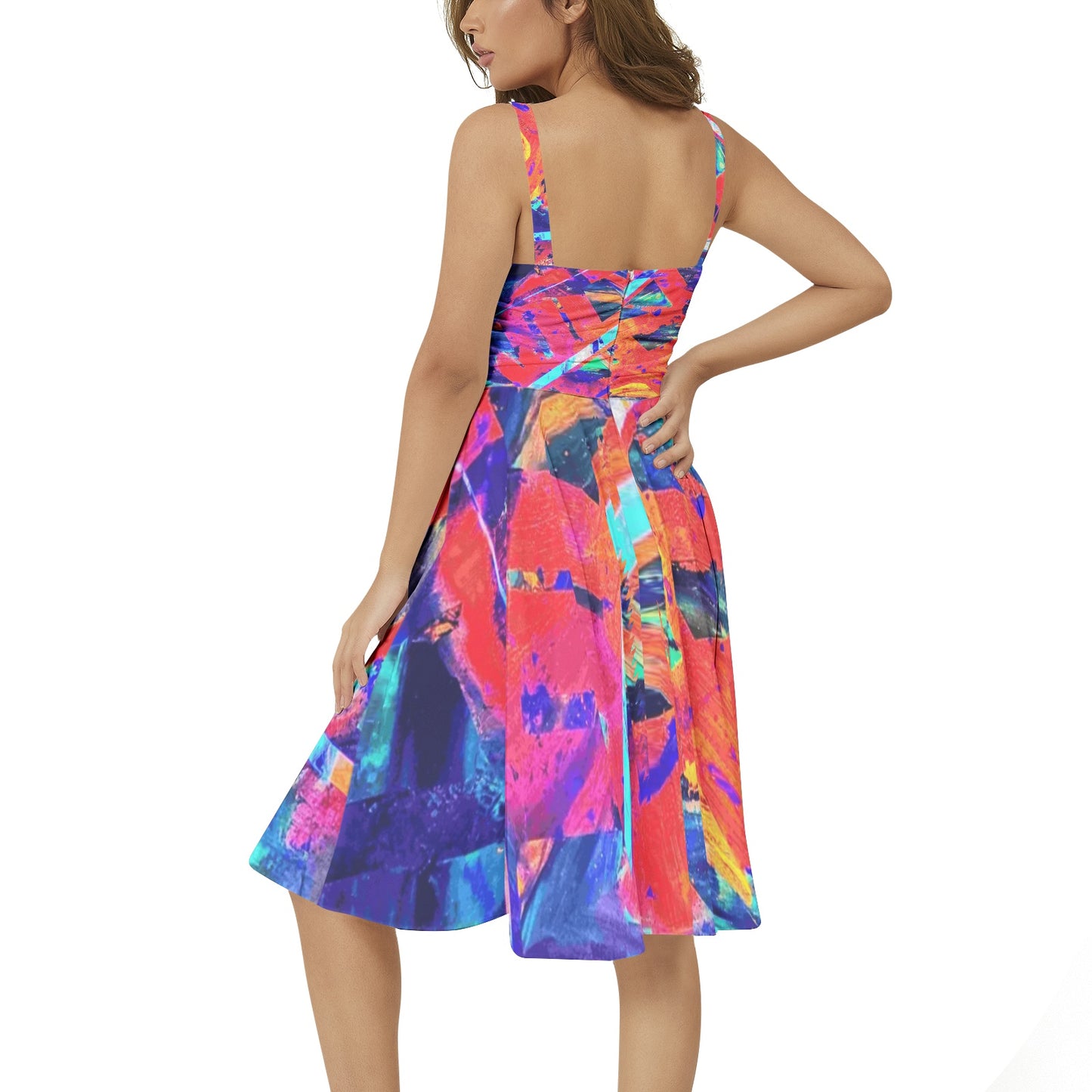 Gavin Scott Sleeveless Flare Hem Midi Dress (Femme XS-3XL)