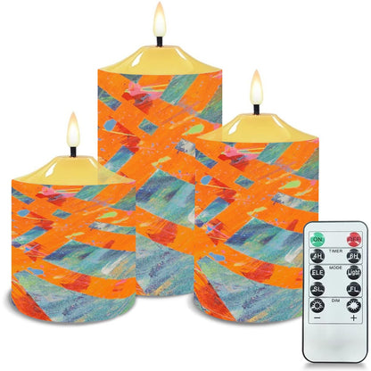 Gavin Scott Flameless Candles w/Remote (Set of 3)