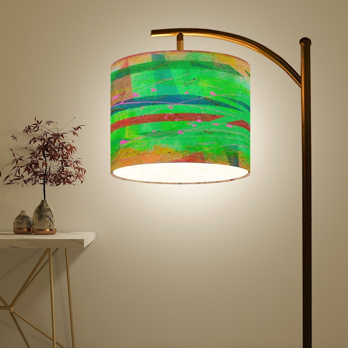 Gavin Scott Arc Floor Lamp w/Remote