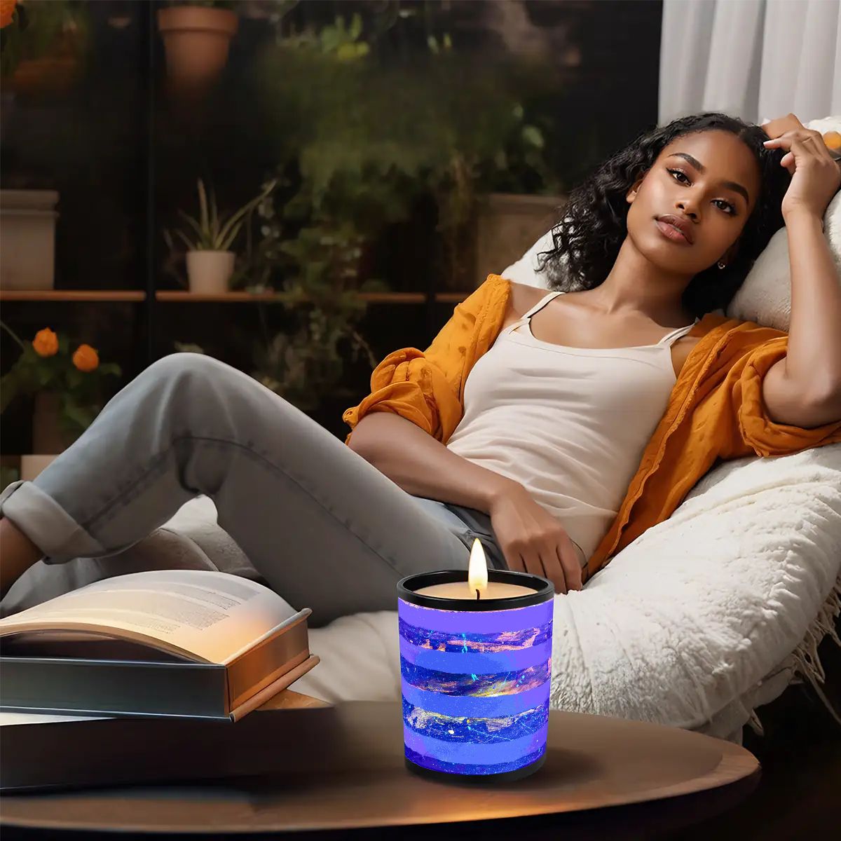 Gavin Scott Scented Black Jar Candle (6oz)