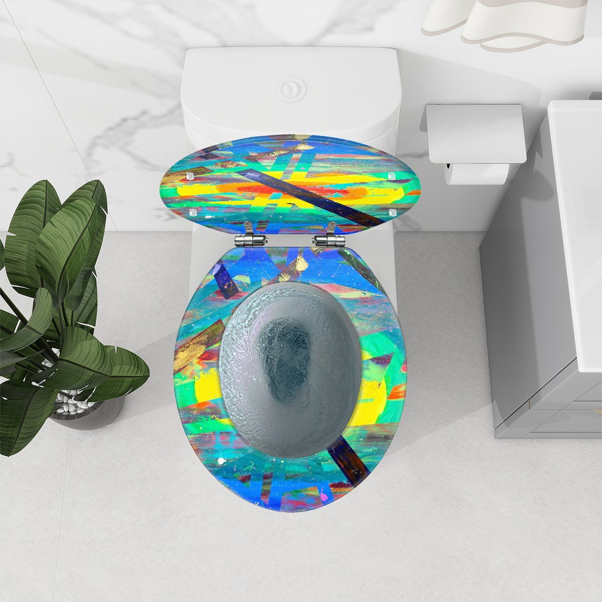 Gavin Scott Round Toilet Seat w/Matching Soft-close Lid (O-Shape)