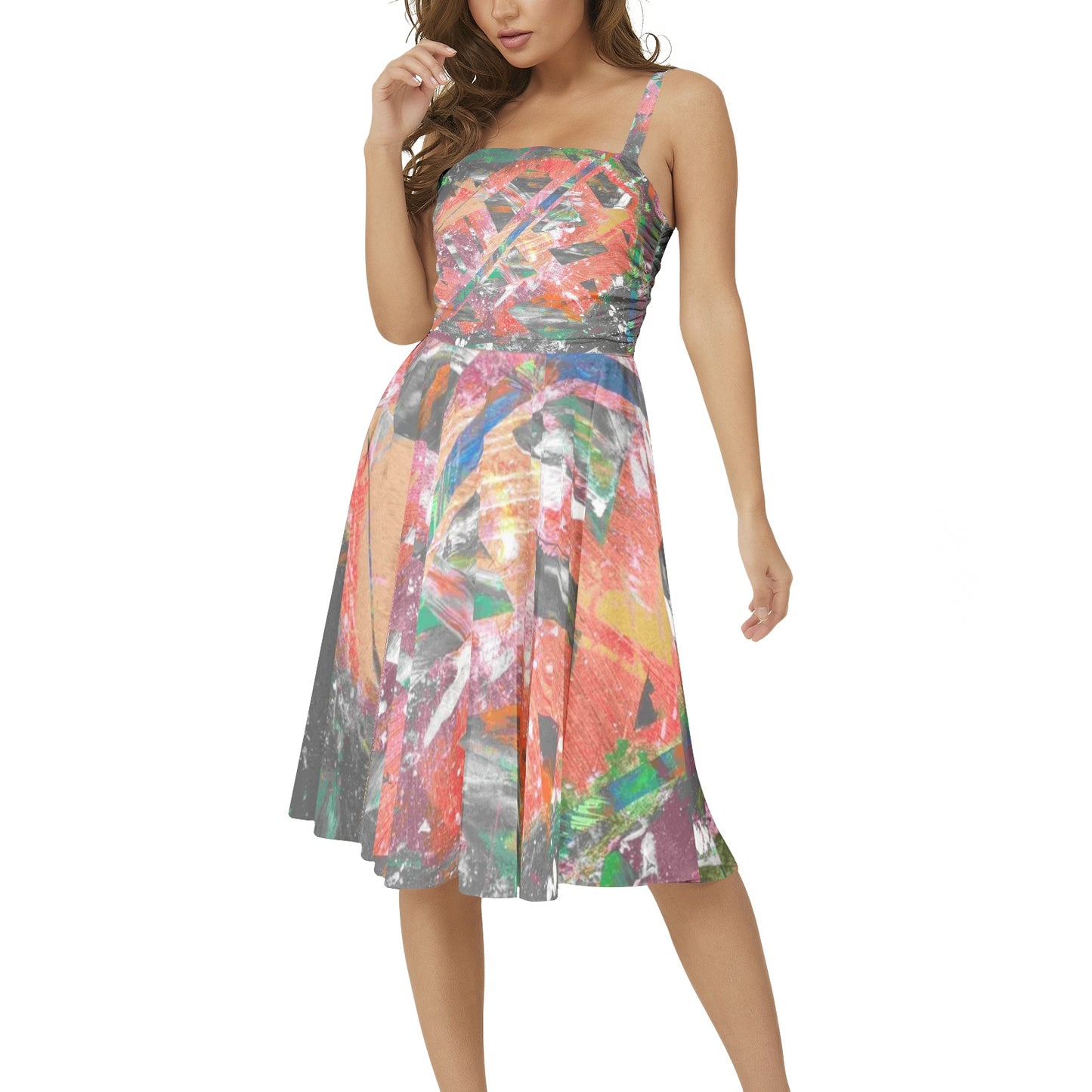 Gavin Scott Sleeveless Flare Hem Midi Dress (Femme XS-3XL)