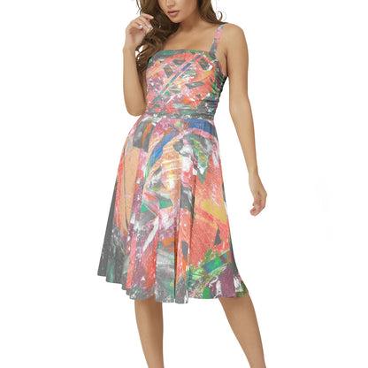 Gavin Scott Sleeveless Flare Hem Midi Dress (Femme XS-3XL)