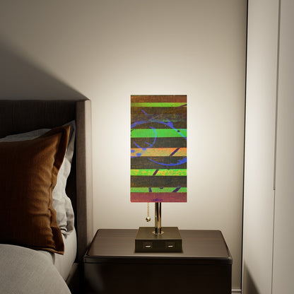 Gavin Scott Square Table Lamp with USB Port