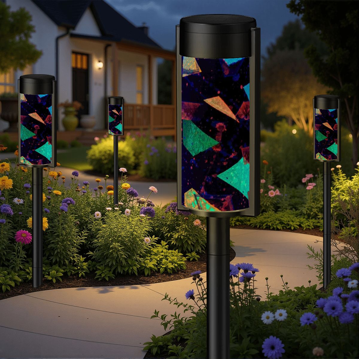 Gavin Scott Adjustable Outdoor Solar Lights (set of 4)