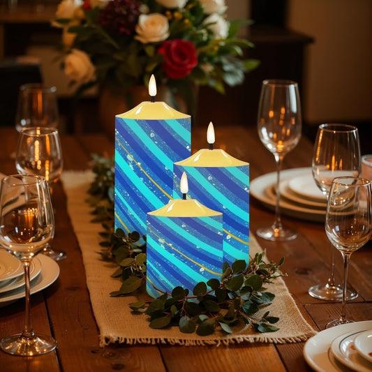 Gavin Scott Flameless Candles w/Remote (Set of 3)