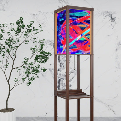 Gavin Scott Floor Lamp with Shelves (2 Colors)