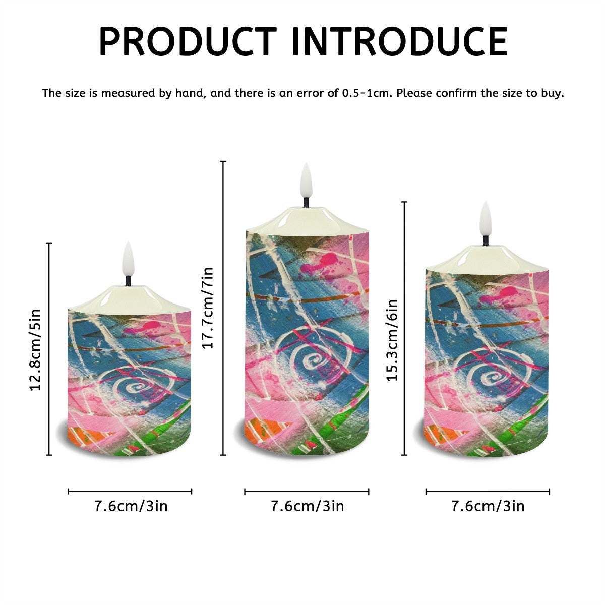 Gavin Scott Flameless Candles w/Remote (Set of 3)