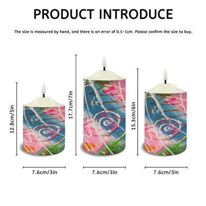 Gavin Scott Flameless Candles w/Remote (Set of 3)