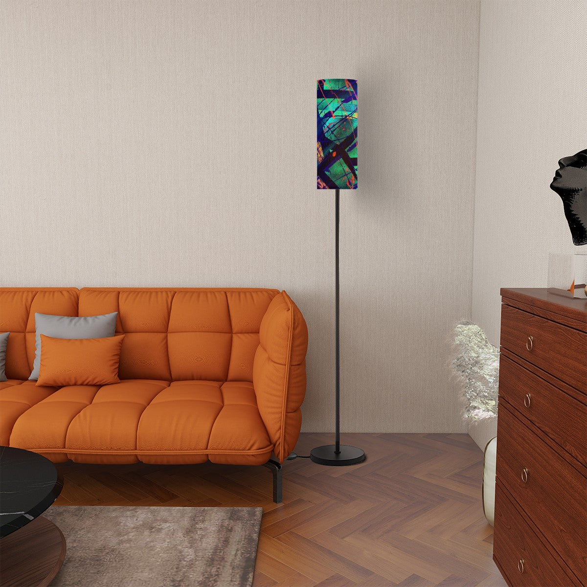 Gavin Scott Pillar Torch Floor Lamp