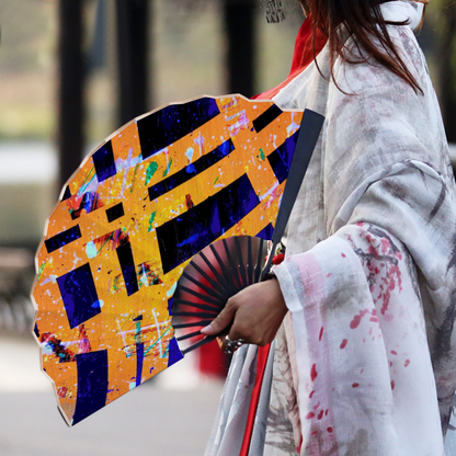 Gavin Scott Genuine Spun Silk Folding Hand Fans (4 Sizes)