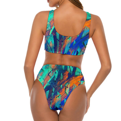 Gavin Scott Safflower Two-Piece Swimsuit (Femme S-2XL)