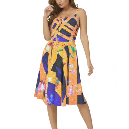 Gavin Scott Sleeveless Flare Hem Midi Dress (Femme XS-3XL)