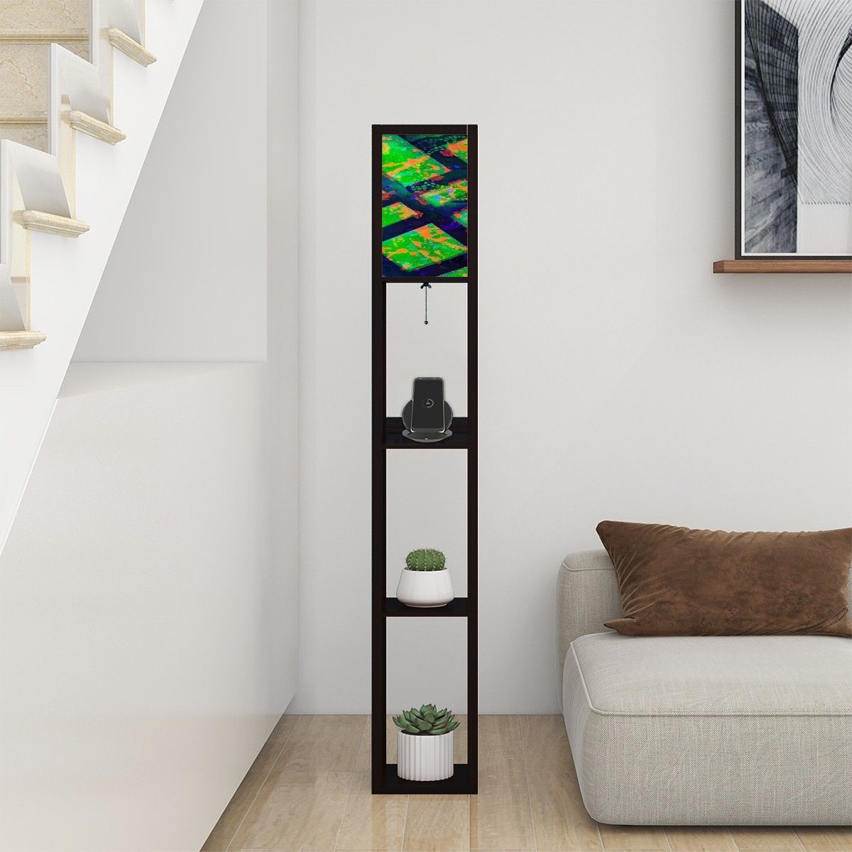 Gavin Scott Floor Lamp with Shelves (2 Colors)