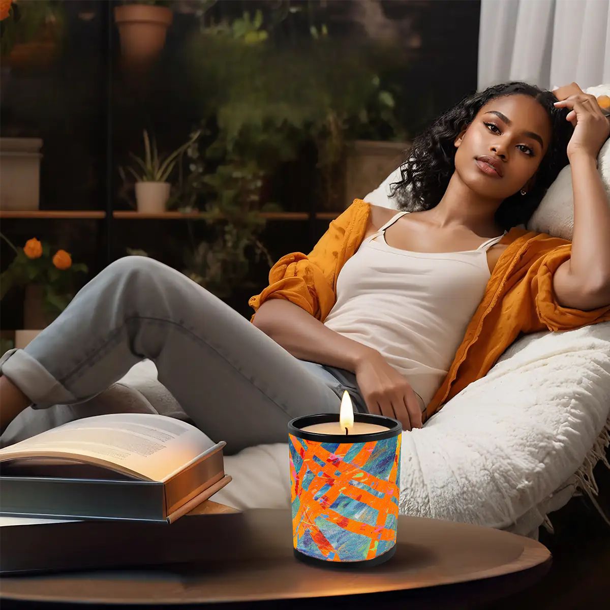 Gavin Scott Scented Black Jar Candle (6oz)