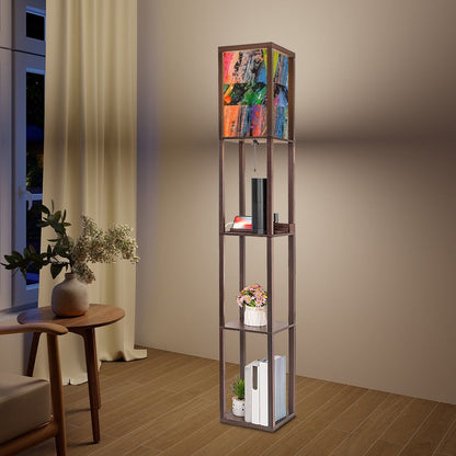 Gavin Scott Floor Lamp with Shelves (2 Colors)