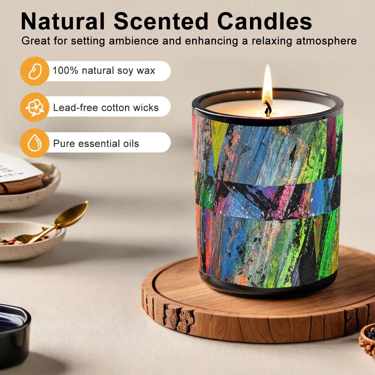 Gavin Scott Scented Black Jar Candle (6oz)