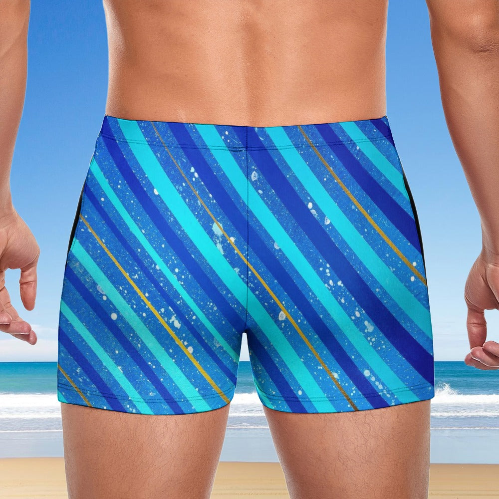 Gavin Scott Square Cut Swimming Trunks (Masc S-3XL)