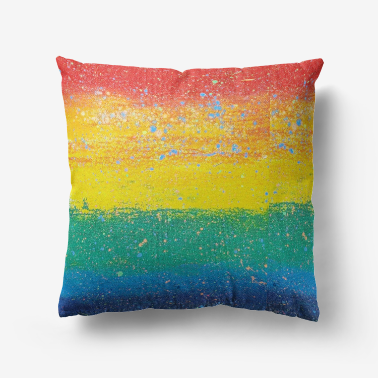 Gavin Scott PRIDE Velvet Throw Pillow with Hypoallergenic Insert or Cover Only Option (3 Sizes)