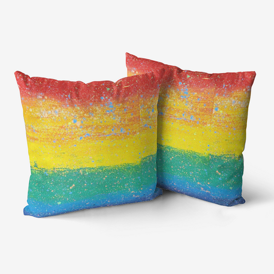 Gavin Scott PRIDE Velvet Throw Pillow with Hypoallergenic Insert or Cover Only Option (3 Sizes)