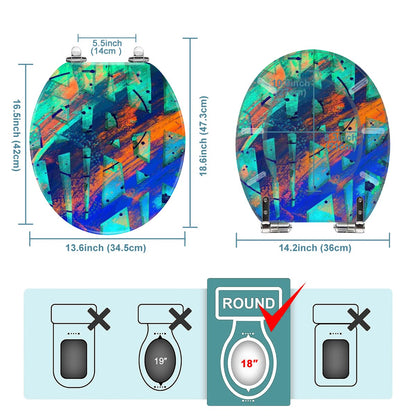 Gavin Scott Universal Toilet Seat w/Matching Soft-close Lid