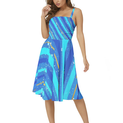 Gavin Scott Sleeveless Flare Hem Midi Dress (Femme XS-3XL)