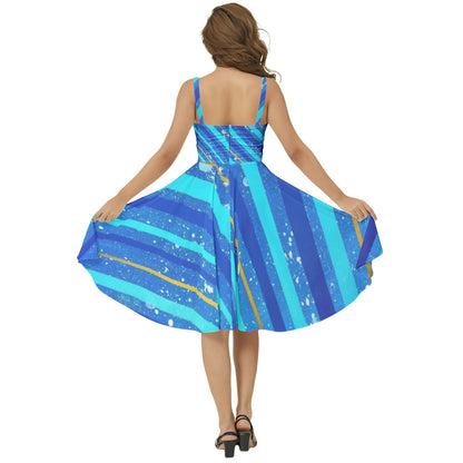 Gavin Scott Sleeveless Flare Hem Midi Dress (Femme XS-3XL)