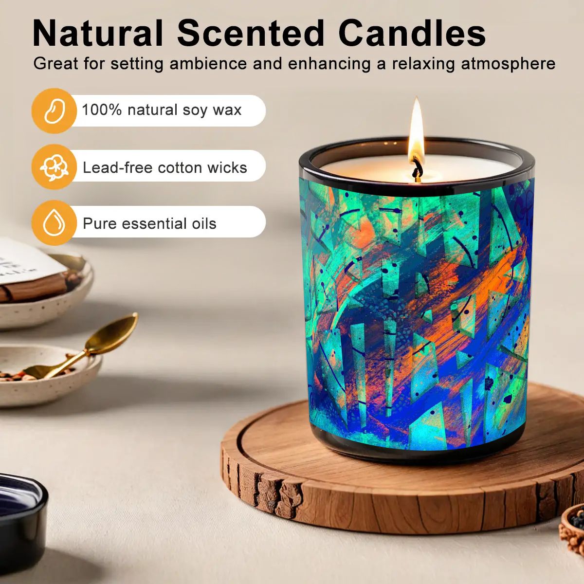 Gavin Scott Scented Black Jar Candle (6oz)