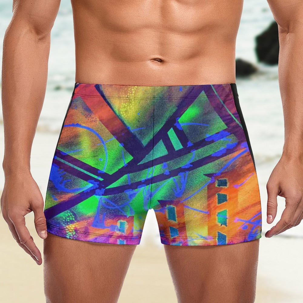 Gavin Scott Square Cut Swimming Trunks (Masc S-3XL)