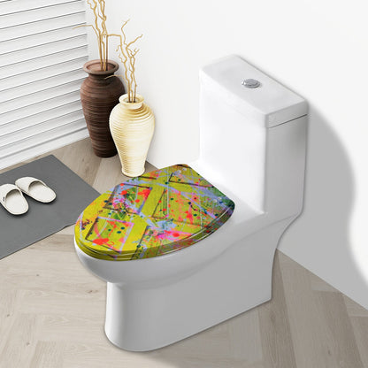 Gavin Scott Elongated Toilet Seat w/Matching Soft-close Lid (V-Shape)