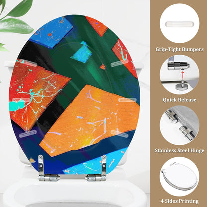 Gavin Scott Round Toilet Seat w/Matching Soft-close Lid (O-Shape)