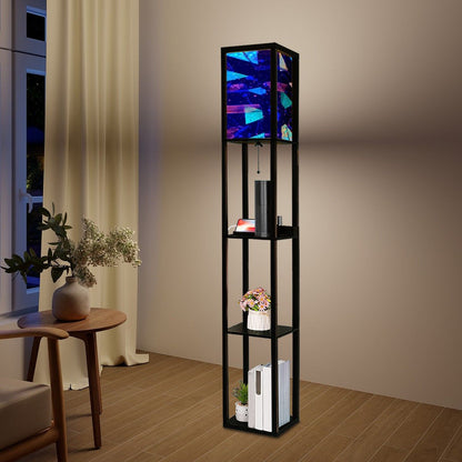 Gavin Scott Floor Lamp with Shelves (2 Colors)