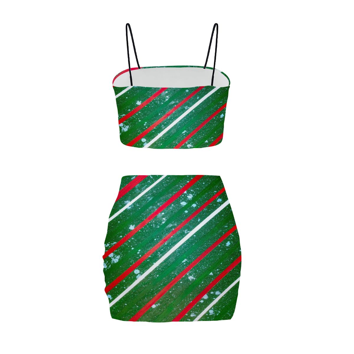Gavin Scott Crop Tank Top & Mini Skirt Set (Femme S-4XL)