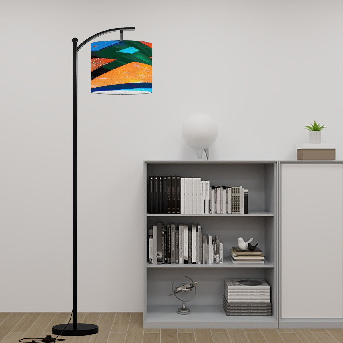 Gavin Scott Arc Floor Lamp w/Remote