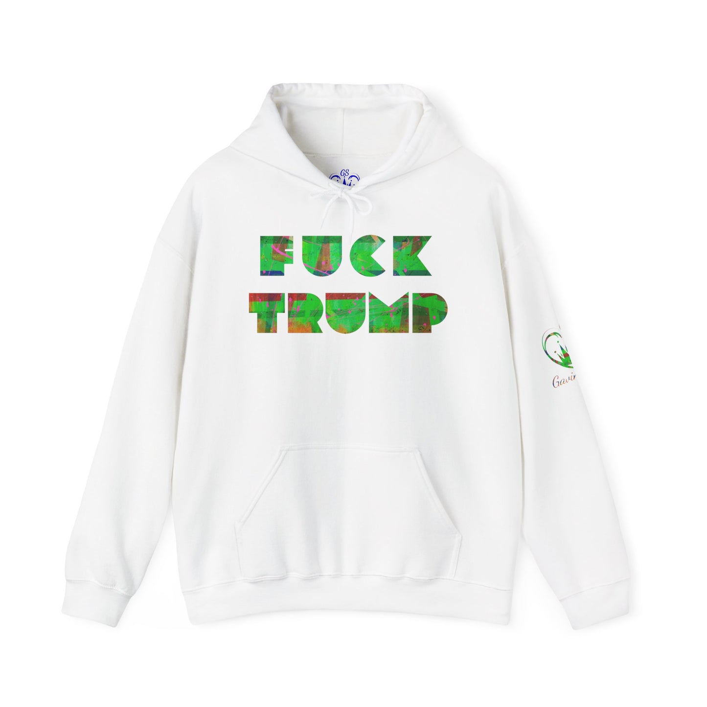 Gavin Scott Genderless FUCK TRUMP Heavy Blend™ Hooded Sweatshirt F*CK TRUMP