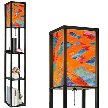 Gavin Scott Floor Lamp with Shelves (2 Colors)