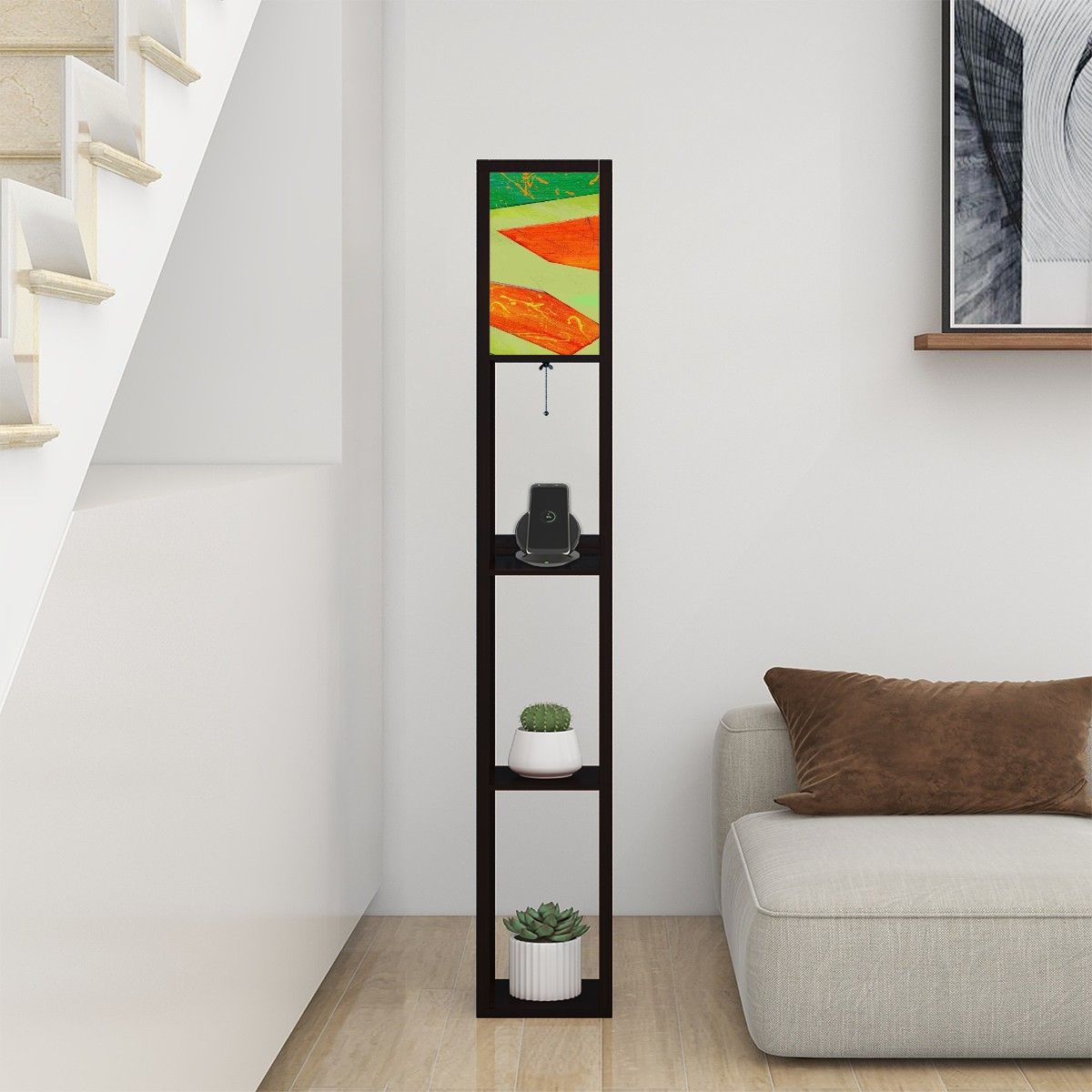 Gavin Scott Floor Lamp with Shelves (2 Colors)