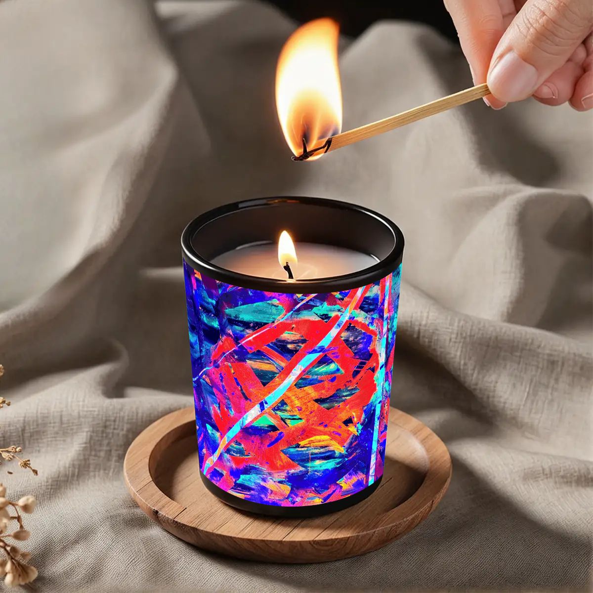 Gavin Scott Scented Black Jar Candle (6oz)